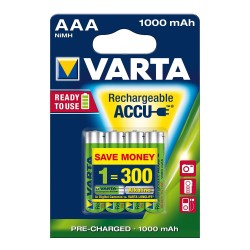 PACK 4U/ PILA HR3 RECARGABLE AAAR1000mAh