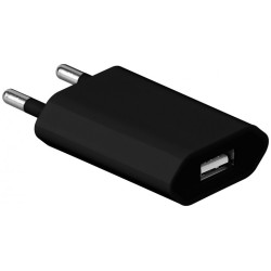 ALIMENTADOR 220V 1xUSB 1A NEGRO APPLE
