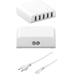 ALIMENTADOR MULTICARGADOR 5xUSB 8A BL