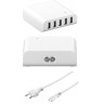 ALIMENTADOR MULTICARGADOR 5xUSB 8A BL