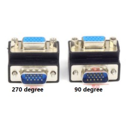 ADAPTADOR VGA DB15HD M-H CODO 90º