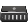 ALIMENTADOR MULTICARGADOR 6xUSB 8A NEGRO