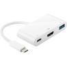 ADAPTADOR USB C M-HDMI H+USB 3.0+USB C