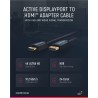 CABLE DISPLAYPORT M-HDMI MACHO 5M 4K60 c