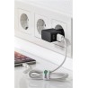 ALIMENTADOR 220V 2xUSB 2,4A 12W NEGRO