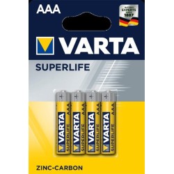 PACK 4U/PILA R03 ALKALINA AAA VARTA
