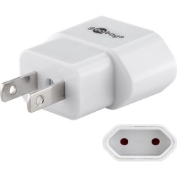 ADAPTADOR CORRIENTE EUROPA-USA SIN TT BL