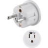 ADAPTADOR DE USA A EUROPA BLANCO CON TT