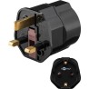 ADAPTADOR DE EUROPA A UK NEGRO CON TT
