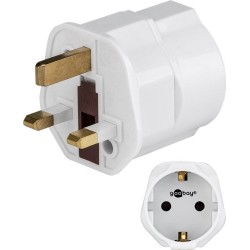 ADAPTADOR DE EUROPA A UK BLANCO CON TT
