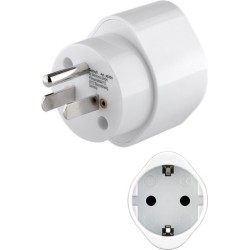 ADAPTADOR CORRIENTE EUROPA-USA CON TT BL
