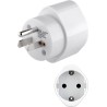 ADAPTADOR CORRIENTE EUROPA-USA CON TT BL