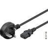 CABLE ALIMENTACION UK-C13 H 1,5M NEGRO