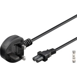 CABLE ALIMENTACION UK-FORMA 8 1,5M NEGRO