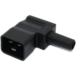 CONECTOR ALIMENTACION C20 MACHO CODO 90º
