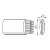 CABLE TELEFONICO PLANO 8 VIAS MARFIL