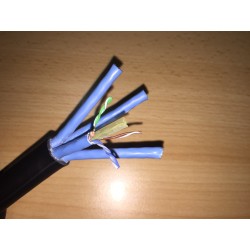 CABLE 4xUTP CAT6 NEGRO GOMA