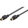 CABLE SVHS MINIDIN 4P M-M 2MTS NEGRO
