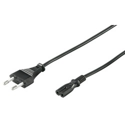 CABLE ALIMENTACION RED-FORMA 8 1,5M NEGR