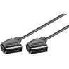 CABLE EUROCONECTOR 21P M-M 10M NEGRO