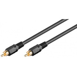CABLE 1xRCA M-M 20MTS VIDEO NEGRO