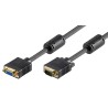 CABLE VGA M-H 5MTS NEGRO CON FERRITA