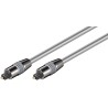 CABLE AUDIO TOSLINK M-M 5MTS GRIS HQ