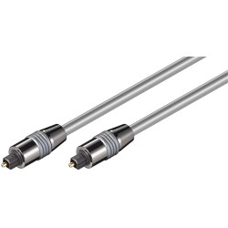 CABLE AUDIO TOSLINK M-M 10MTS GRIS HQ