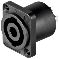 SPEAKON MACHO PANEL 4 POLOS NEGRO