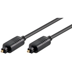 CABLE AUDIO TOSLINK M-M 10MTS NEGRO
