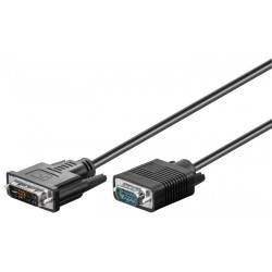 CABLE DVI-A (12+5) M-VGA M 15MTS NIKEL
