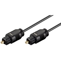 CABLE AUDIO TOSLINK M-M 3MTS NEGRO ø 2