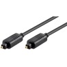 CABLE AUDIO TOSLINK M-M 5MTS NEGRO ø 5