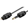 CABLE AUDIO TOSLINK M-MINIJACK 3,5mm 2M