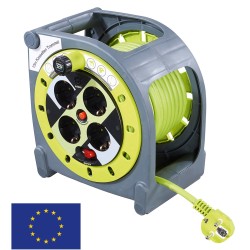 ENROLLADOR ALARGADOR 15m 4xSchuko C/I+LE
