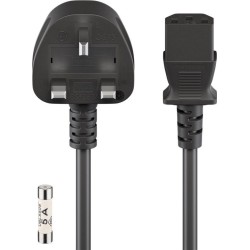 CABLE ALIMENTACION UK-C13 H 1,8M NEGRO