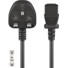 CABLE ALIMENTACION UK-C13 H 1,8M NEGRO