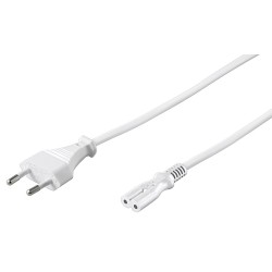 CABLE ALIMENTACION RED-FORMA 8 1,5M BLAN