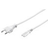 CABLE ALIMENTACION RED-FORMA 8 1,5M BLAN