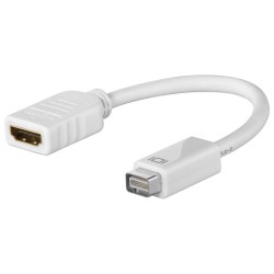 ADAPTADOR HDMI HEMBRA-MINI DVI 15cm BLAN