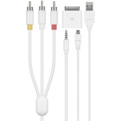 CABLE APPLE IPHONE 30P a VIDEO+AUDIO RCA