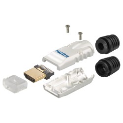 CONECTOR HDMI MACHO SOLDAR + CARCASA MET