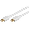 CABLE MINIDP M-M 5M BLANCO Thunderbolt