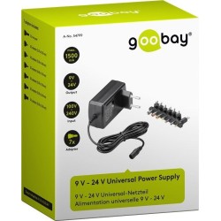 ALIMENTADOR UNIVERSAL 12-24V 1,5A 24W