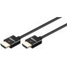 CABLE HDMI M-M 4K 2M NEGRO SLIM