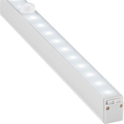 TIRA LED RIGIDA 33cm A PILAS 160lm 6500k