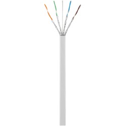 CABLE FTP CAT7 PLANO FLEXIBLE BLANCO LSZ