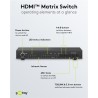 SWITCH HDMI 4 ENTRADAS 2 SALIDAS+MA 4K30