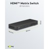 SWITCH HDMI 4 ENTRADAS 2 SALIDAS+MA 4K30