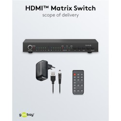 SWITCH HDMI 4 ENTRADAS 2 SALIDAS+MA 4K30